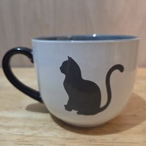Gray Cat Silhouette Mug